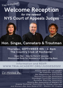 Court of Appeals Welcome Reception Invitation Graphic
